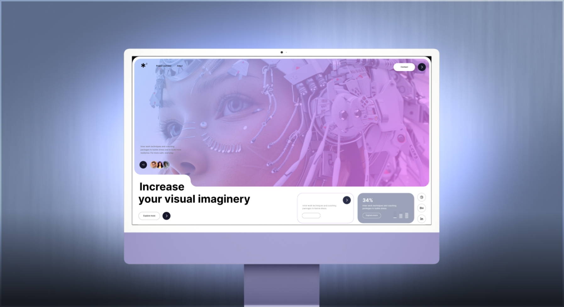 Лендинг AI-компании — превью кейса